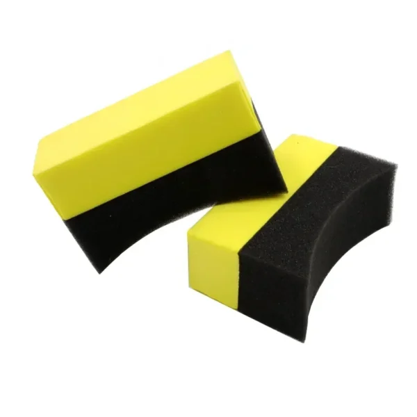 Esponja para encerar y pulir ruedas de coche, almohadilla de esponja de succión de agua, 10x6x4cm, cepillos para neumáticos, detalles automáticos, cepillo azul para ruedas de lavado de coches, 1/3 Uds. - Imagen 5