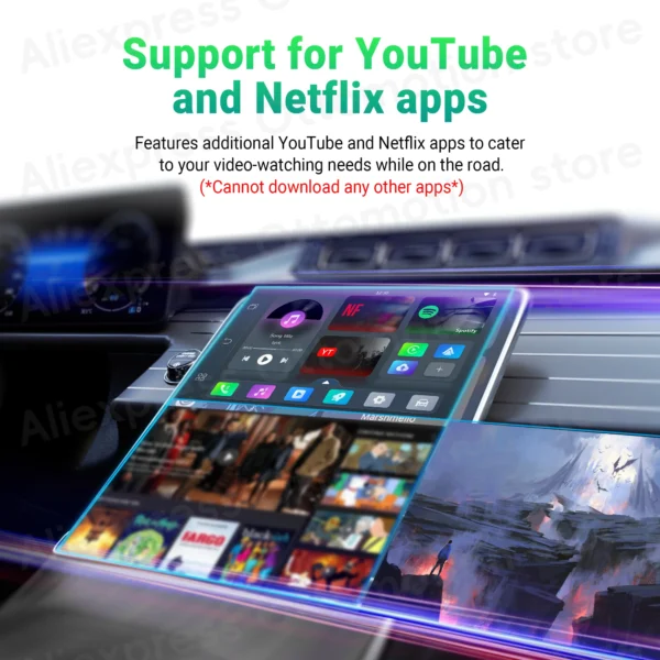 Adaptador otomotion inalámbrico CarPlay Android Auto Play2Video PRO para Youtube Netflix IPTV accesorios de coche para Audi Benz VW Kia - Imagen 3