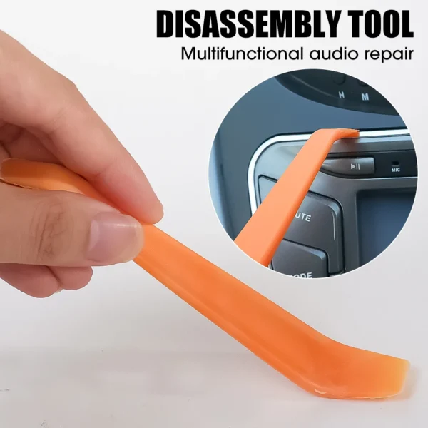Herramienta profesional de extracción de embellecedor de Panel de palanca de plástico para coche, herramientas de desmontaje de sintonización de navegación de Audio, accesorios automotrices - Imagen 4