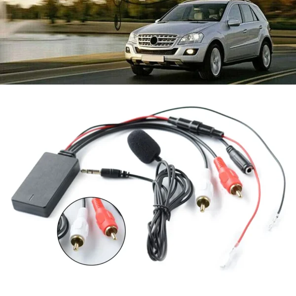 Adaptador Universal RCA USB para coche, receptor inalámbrico, conector AUX 2RCA para música - Imagen 2