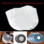 50 Uds. Protector de discos de vinilo transparente de 7/10/12 pulgadas fundas interiores de discos antiestáticas cubierta de bolsa de embalaje de plástico bolsa de discos LP