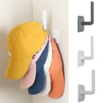 Perchero para gorras de béisbol, ganchos adhesivos para sombreros, colgador de sombreros de pared, organizador de gorras de almacenamiento sin perforación, soporte para sombreros para puerta y armario