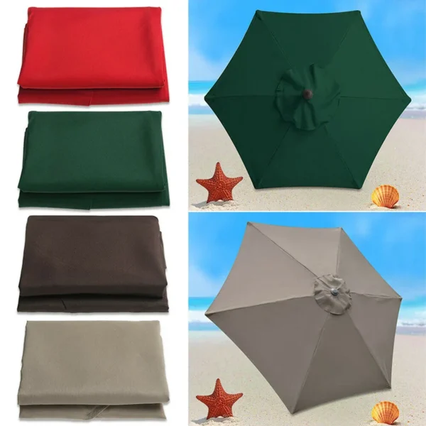 Toldo de repuesto para sombrilla de Patio colorido, toldo para sombrilla de mercado, toldo para sombrilla al aire libre con 6/8 varillas (solo dosel) - Imagen 5