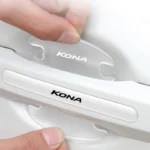 8 Uds. Pegatina transparente para manija de puerta de coche, película protectora decorativa para Hyundai Kona 2024 2019 2023 2020 2018 2022, accesorios