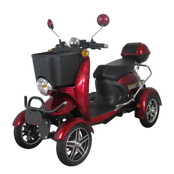 bicicleta eléctrica de la vespa del pasajero 48v 500w de 4 ruedas para discapacitados - Imagen 2