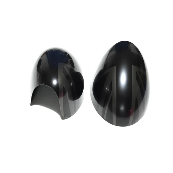 Para Mini Cooper S Hatchback Convertible R50 R52 R53 la bandera negra cubiertas para espejo retrovisor decoración accesorios de coche - Imagen 2