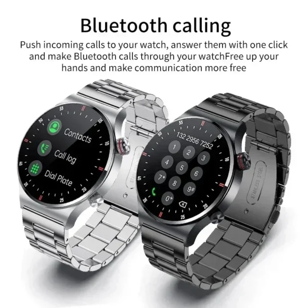 Xiaomi NFC Bluetooth llamada reloj inteligente hombres pantalla completa pulsera deportiva impermeable ECG Monitor de salud reloj inteligente para IOS Android - Imagen 2