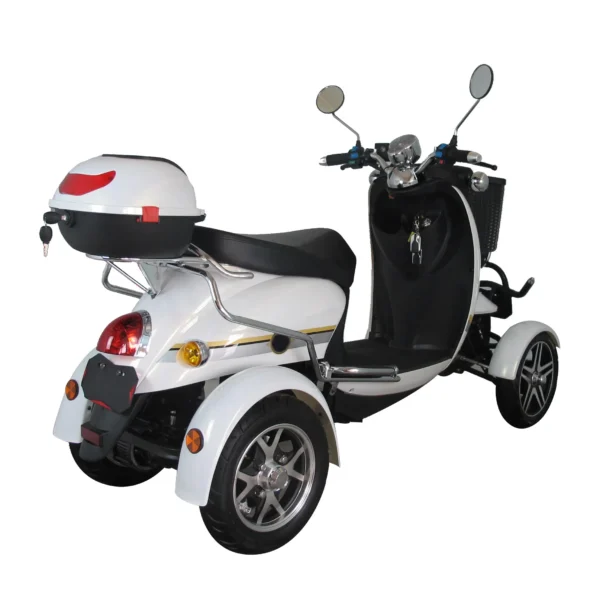 bicicleta eléctrica de la vespa del pasajero 48v 500w de 4 ruedas para discapacitados - Imagen 4
