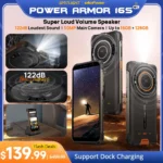 Ulefone-teléfono inteligente Power Armor 16S, resistente al agua, NFC, 16GB + 128GB, cámara de 50MP, 9600mAh, Android 13, Global