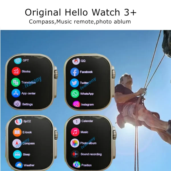 Reloj Inteligente Hello Watch 3 Plus Ultra con Pantalla AMOLED y Asistente de Voz - Imagen 6