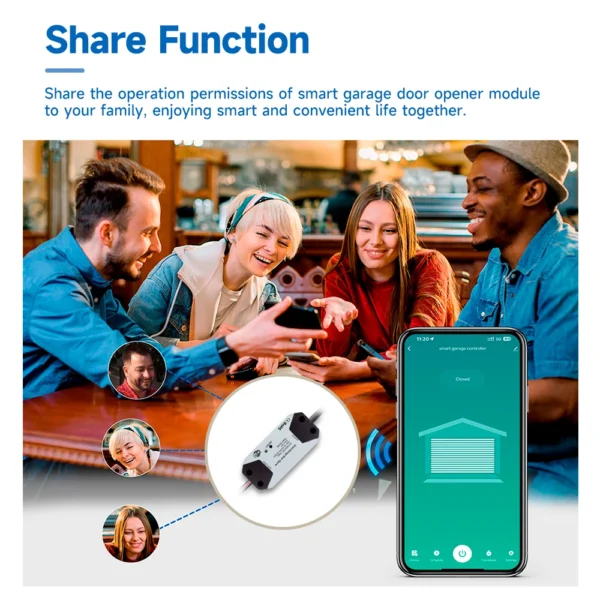 Tuya WIFI controlador inteligente de puerta de garaje aplicación interruptor inteligente controlado por voz con Alexa Echo Google Home Smart Life - Imagen 5