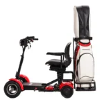 Patinete eléctrico para adultos con carrito de golf, scooters eléctricos de 4 ruedas, scooter de movilidad de 500W plegable para viajes