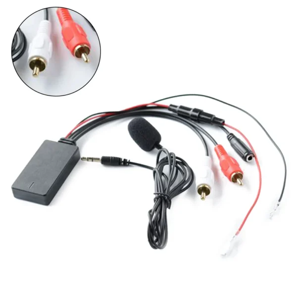 Adaptador Universal RCA USB para coche, receptor inalámbrico, conector AUX 2RCA para música