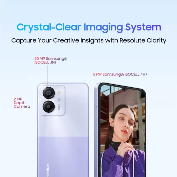 Blackview COLOR 8 Smartphone pantalla de 6,75 pulgadas 90Hz Android 13,8GB + 128GB/256GB 50MP cámara trasera 6000mAh batería 18W carga rápida - Imagen 6