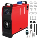 Calentador de coche todo en uno de 12V/24V, calentador de aire diésel de 5000W, termostato LCD de 6 botones, calentador de estacionamiento, calentamiento rápido para camión, Camper y Van