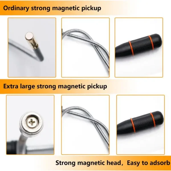 Kit de herramientas para coche con mango telescópico de tubo magnético, recogedor magnético portátil, herramientas de desmontaje de coche, herramientas de taller mecánico - Imagen 2