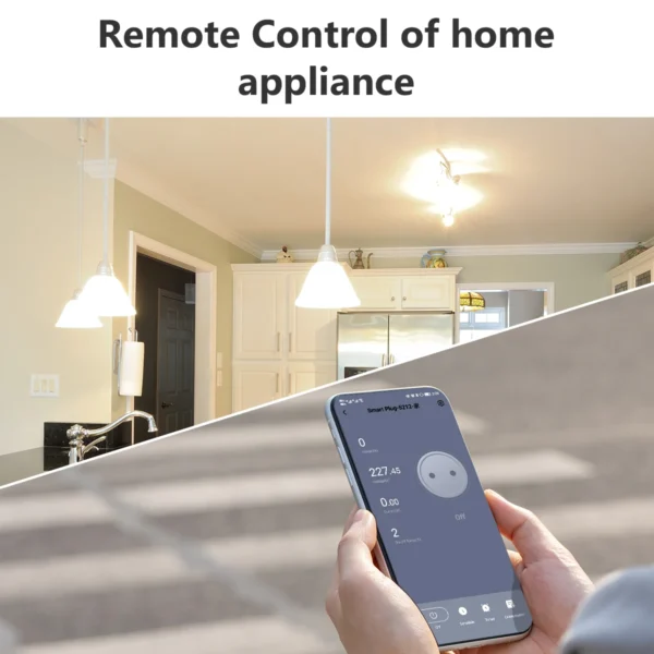 IMOU Matter WiFi enchufe inteligente 16A enchufe de la UE toma de electrodomésticos Mini adaptador de enchufe inteligente Control de aplicación funciona con Alexa Google Home - Imagen 4