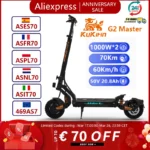 KUKIRIN-patinete eléctrico G2 Master, Scooter Original con Motor de 2x1000W, batería de 52V y 20,8 Ah, velocidad máxima de 60 km/h, rango de 70km, Stock en la UE