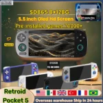 Retroid Pocket 5 consola de juegos portátil Retro reproductor de vídeo pantalla táctil OLED de 5,5 pulgadas Android13 Wifi Bluetooth RP5 PSP PS2 regalo