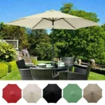 Sombrilla de protección UV para jardín, cubierta impermeable para sombrilla de playa, reemplazo de toldo de 6 u 8 varillas, 2/2 m, 7/3m