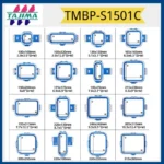 Aros de bordado con marco de aro potente magnético Sewtalent para máquina de bordar Tajima SAI TMBP-S1501C