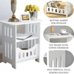 Mesita de noche para dormitorio, armario de plástico de doble capa, estantería, estante de almacenamiento de artículos diversos, Mini mesa de centro para sala de estar