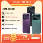 【Envío desde Alemania】Nuevo teléfono inteligente HOTWAV Note 12 2024 Android 14,0 + 5160MAH teléfonos móviles 6 + 128GB 48MP + 16MP + 0,08MP cámara 6,8" teléfono