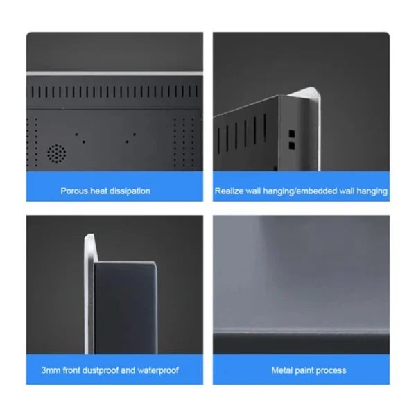 Tableta PC Industrial con Windows 11, ordenador con Core i5 1135G7 Ture, plano, resistente al agua, frontal capacitivo, todo en uno - Imagen 5