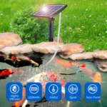 Bomba de oxígeno Solar de 6V para estanque al aire libre, máquina de oxígeno para pecera, bomba de aire de Larga modo de reposo, máquina de oxígeno para acuario, herramienta acuática para mascotas