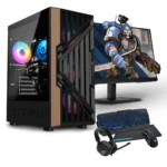 PC GAMING COMPLETO PC RACING PACK AMD RYZEN 5 5600G - 16GB DDR4 - 480GB SSD – GRAFICA RADEON VEGA 7 - WIFI - WINDOWS 11 - MONITOR 24" FULLHD - COMBO GAMING - PC Gamer, ordenador de sobremesa