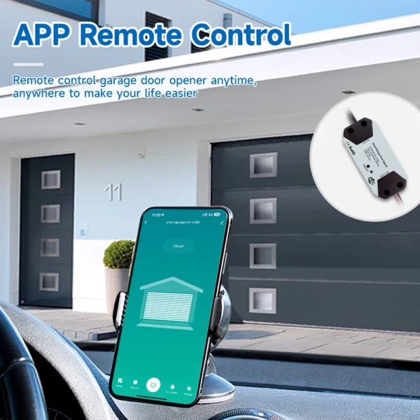 Tuya WIFI controlador inteligente de puerta de garaje aplicación interruptor inteligente controlado por voz con Alexa Echo Google Home Smart Life - Imagen 2