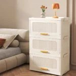 Caja de almacenamiento de gran capacidad para gabinete de sala de estar multifunción 1. Almacenamiento plegable de gran capacidad blanco 40/50cm 3-6 capas