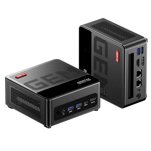AOOSTAR-Mini PC GEM12 Max, AMD Ryzen 9 6900HX 8 Core hasta 4,9 GHz, 32GB DDR5 RAM 1TB PCle 4,0 SSD, HDMI 2,1 + DP 1,4 + USB 4 + Ty - Imagen 2