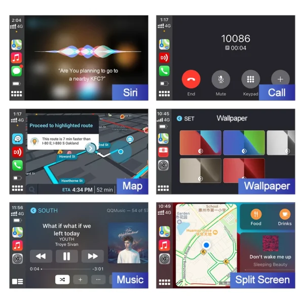 CarlinKit USB con cable/inalámbrico CarPlay Dongle con cable/inalámbrico Android Auto AI Box Mirrorlink BT conexión automática para Radio de coche Android - Imagen 5