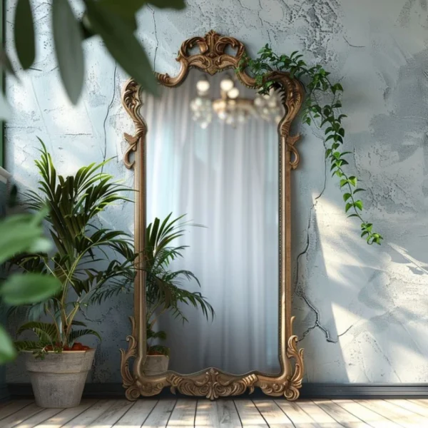 Espejo de maquillaje Universal grande, espejos de diseño de boda para niñas, sala de estar, dormitorio, suelo de cuerpo completo, decoración de habitación - Imagen 3