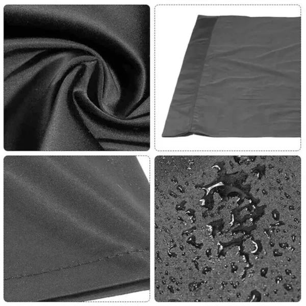 Fundas de columpio impermeables para silla columpio de Patio exterior, banco de porche, silla con eslinga, cojín de columpio de tela de repuesto negro - Imagen 6