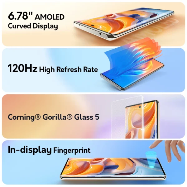 Ulefone-teléfono inteligente Note 17 Pro versión Global, dispositivo con pantalla curva AMOLED de 6,78 pulgadas, 120HZ, 24GB + 256GB, cámara de 108MP, Android 13, 5050mAh - Imagen 5