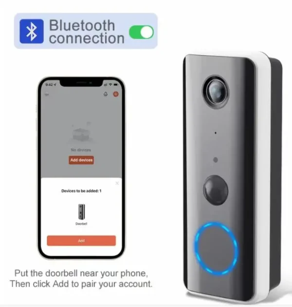 3MP 1296P Tuya APP Bluetooth dejar mensaje inalámbrico WIFI IP timbre con timbre interior Video puerta teléfono visor Visual de puerta - Imagen 4