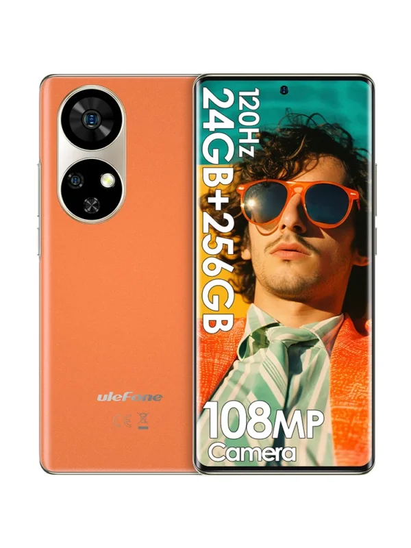 Ulefone-teléfono inteligente Note 17 Pro versión Global, dispositivo con pantalla curva AMOLED de 6,78 pulgadas, 120HZ, 24GB + 256GB, cámara de 108MP, Android 13, 5050mAh
