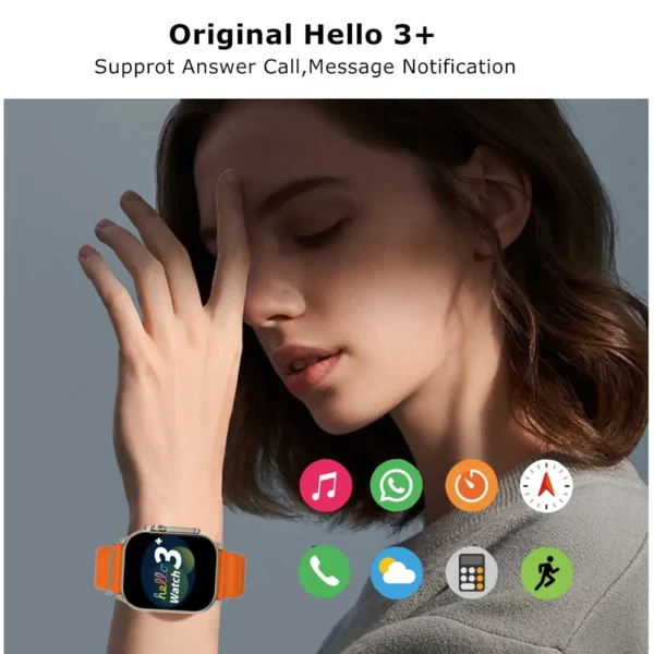 Reloj Inteligente Hello Watch 3 Plus Ultra con Pantalla AMOLED y Asistente de Voz - Imagen 5