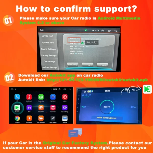 LoadKey y Carlinkit con cable y inalámbrico CarPlay inalámbrico Android Auto Dongle para modificar la pantalla Android coche Ariplay Smart Link IOS15 - Imagen 2