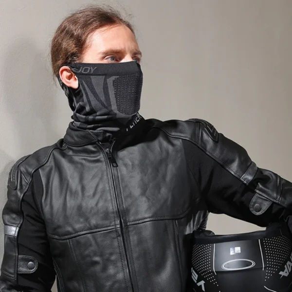 Pasamontañas transpirable para motocicleta, cubierta de bufanda, máscara facial, capucha para Moto, capucha para cuello - Imagen 3