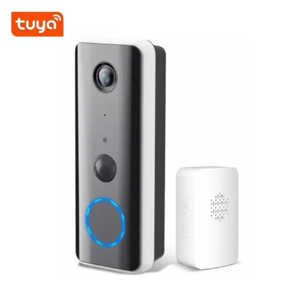 3MP 1296P Tuya APP Bluetooth dejar mensaje inalámbrico WIFI IP timbre con timbre interior Video puerta teléfono visor Visual de puerta - Imagen 2