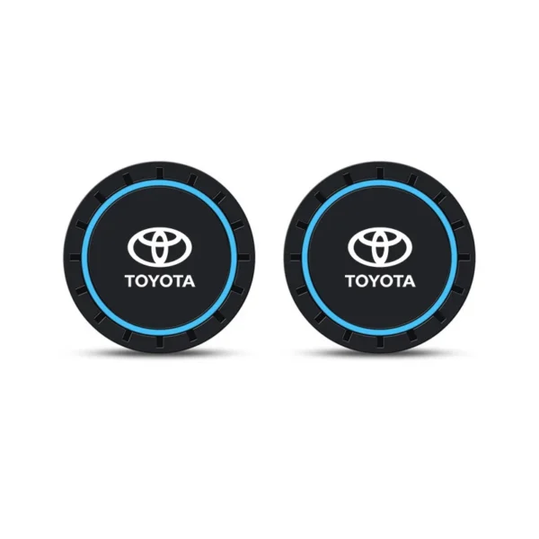 Posavasos de silicona para coche, almohadilla antideslizante con ranura para taza de agua, accesorio para Toyota Chr Rav4 Yaris Prius Avensis Corolla Camry Auris, 2 uds. - Imagen 5