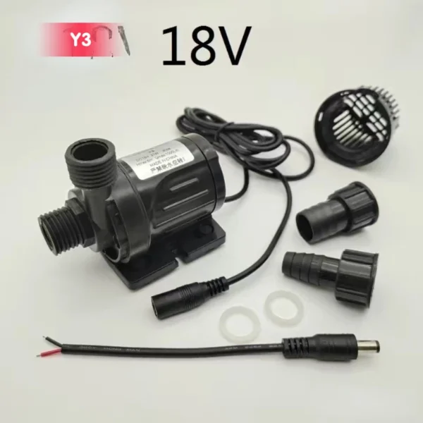 Bomba de agua sumergible para sistema de refrigeración, calentador de fuentes para el hogar, 800L/H, 5,5 M, Motor sin escobillas, ultrasilencioso, cc 12V, 18W, 24V, 24W, 18V, 21W - Imagen 5