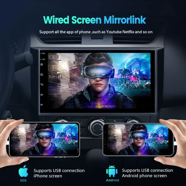 CarlinKit USB con cable/inalámbrico CarPlay Dongle con cable/inalámbrico Android Auto AI Box Mirrorlink BT conexión automática para Radio de coche Android - Imagen 4