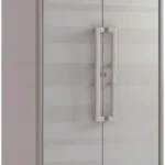 Armario Gulliver Alto | Almacenaje Interior y Exterior | Resina | Estanco al Agua con 2 Puertas y 4 Baldas Regulables en Altura