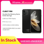 Cubot Global versión Android Smartphone P80, teléfono Android 13, 8 GB de RAM, 256 GB/512 GB de ROM, NFC, pantalla grande de 6,583", cámara de 48 MP