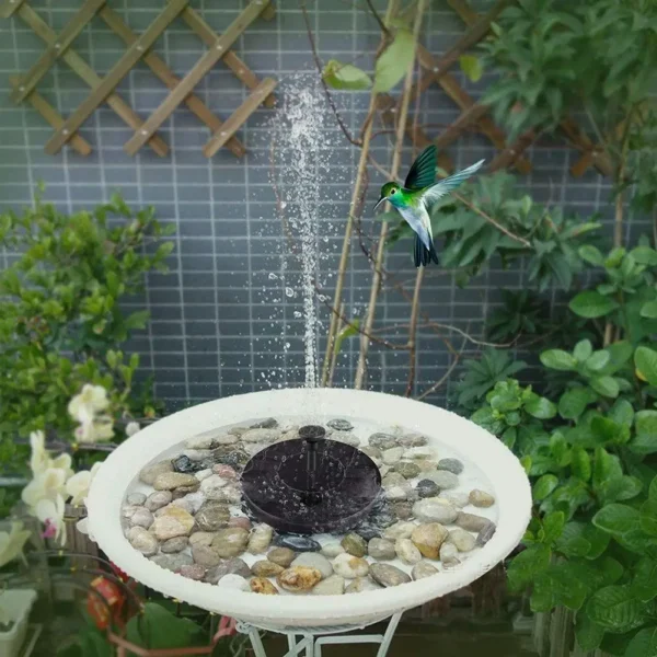 Fuente alimentada por Panel Solar flotante, piscina al aire libre, estanque, decoración de baño de pájaros, bomba de fuente de agua Solar para jardín - Imagen 2
