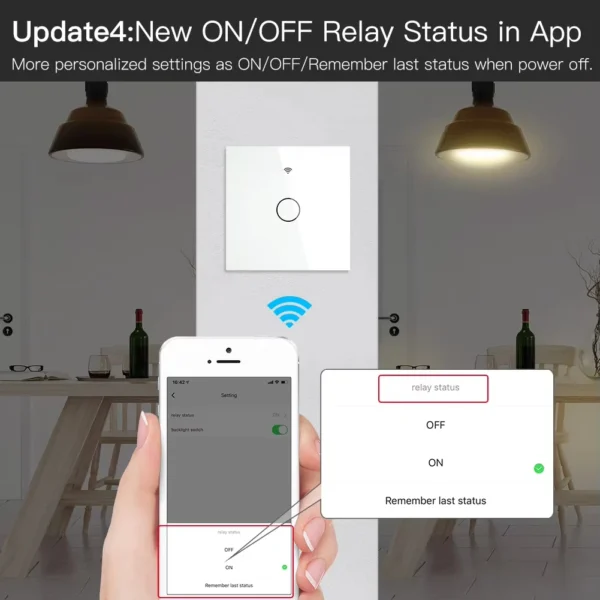 ZigBee-interruptor inteligente táctil de pared, 1/2/3/4 entradas, botón de pared de control de luz LED sin neutro/con cable, voz inteligente con Alexa y Google Home - Imagen 5